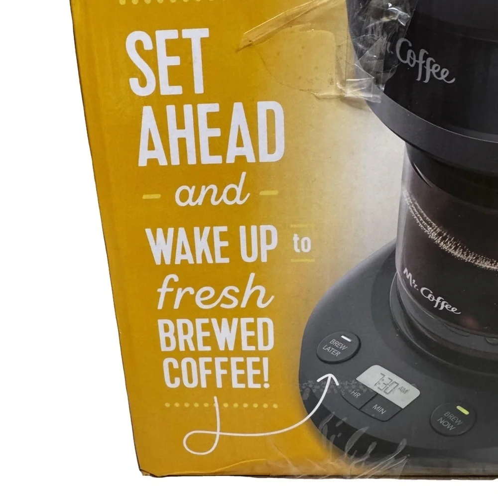 Mr. Coffee 5-Cup Mini Brew Black Coffeemaker Programmable Auto Shutoff NIB